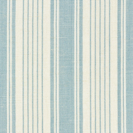 Ojai Stripe Pillow Cover in China Blue, Schumacher Textiles