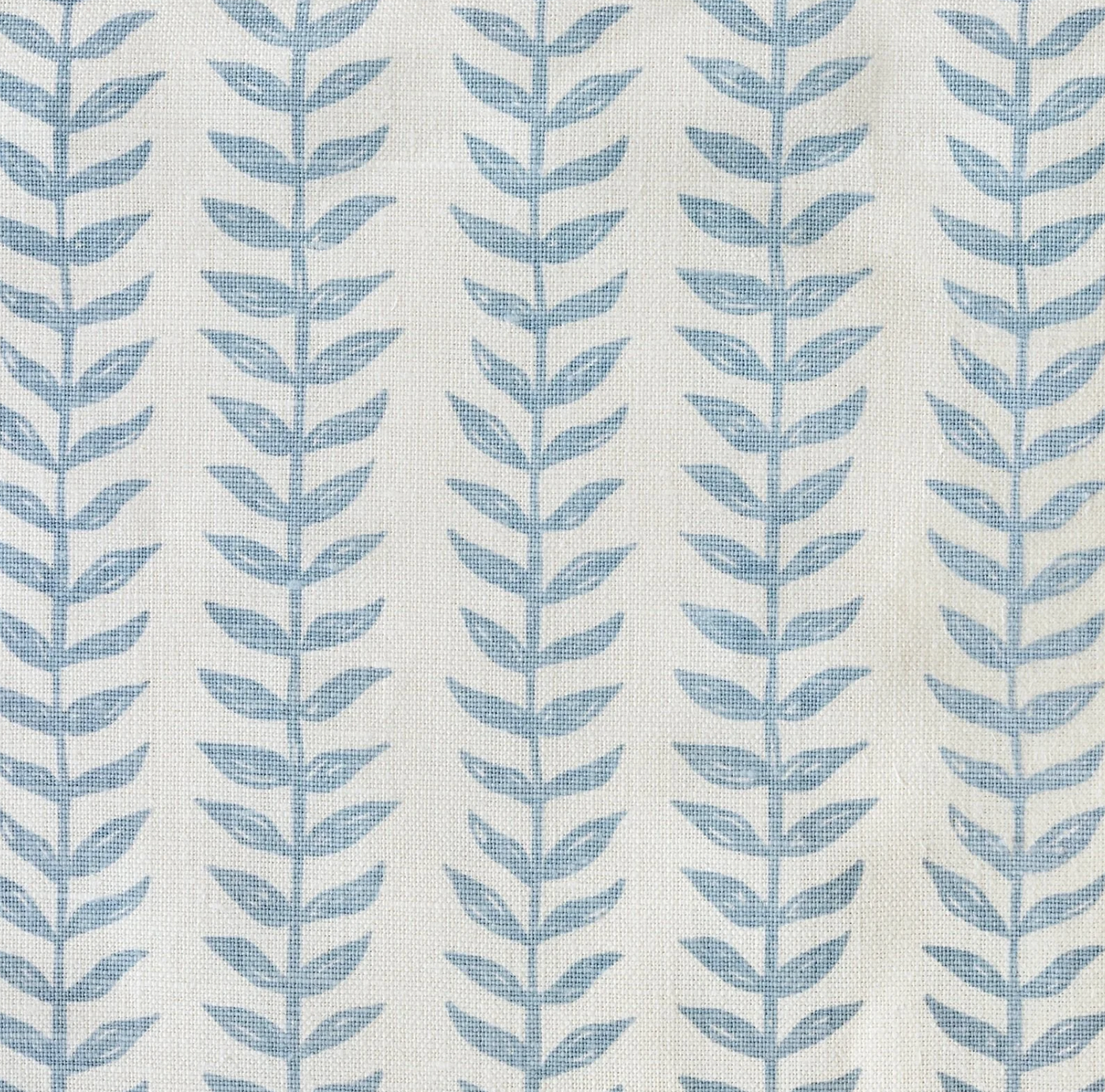 Willow Floral Linen Pillow Cover in Blue, Merika Meyer Textiles