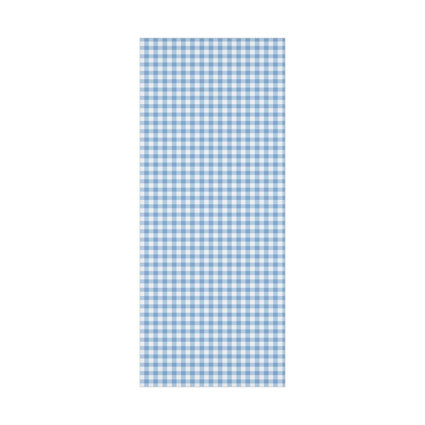 Light Blue Gingham Wrapping Paper